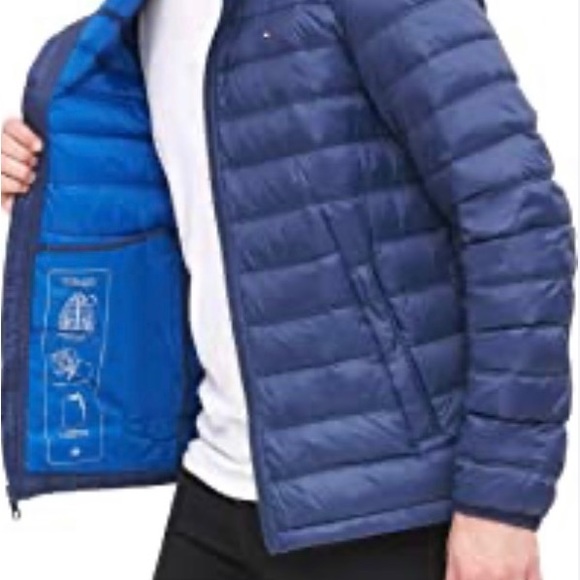 Tommy Hilfiger Men’s Packable Puffer Down Jacket - Picture 10 of 13